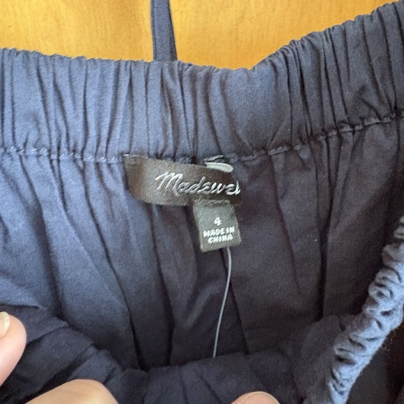 Madewell Square Neck Puff Sleeve Dress 4 Blue NWT Travel Resort‎ Shower NS986 - Picture 5 of 12